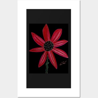 Red Flower by William Solis Posters and Art